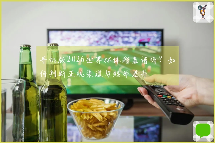 手机版2026世界杯体彩靠谱吗？如何判断正规渠道与赔率差异