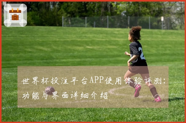 世界杯投注平台APP使用体验评测:功能与界面详细介绍